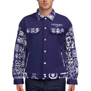 ADINKRA MXBLUE Unisex Lapel Jacket