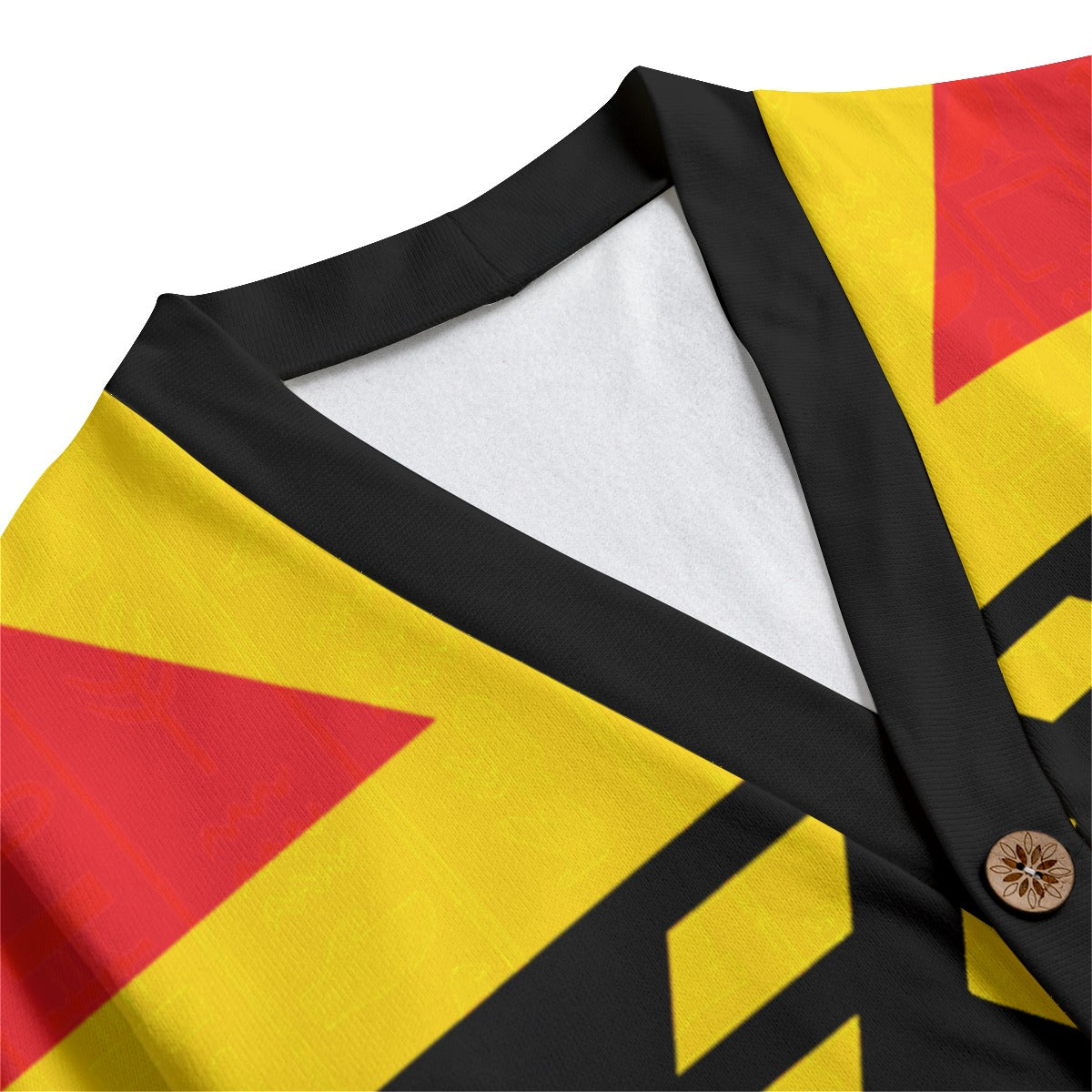 RBG FIST UP Unisex V-neck Cardigan With Button Closure