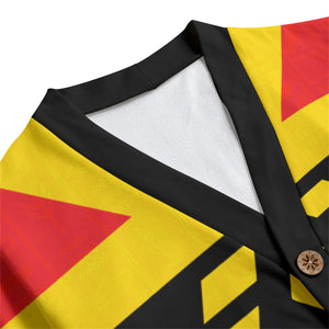 RBG FIST UP Unisex V-neck Cardigan With Button Closure