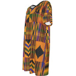 KENTE ATEF Women's Short Sleeve Waist Dress