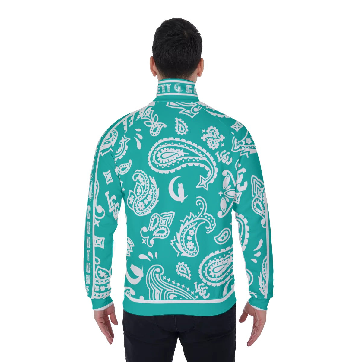 BANDANA PAISLEY TRQSE Men's Stand Collar Jacket