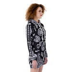 BANDANA PAISLEY BLC Women's Heavy Fleece Long Hoodie