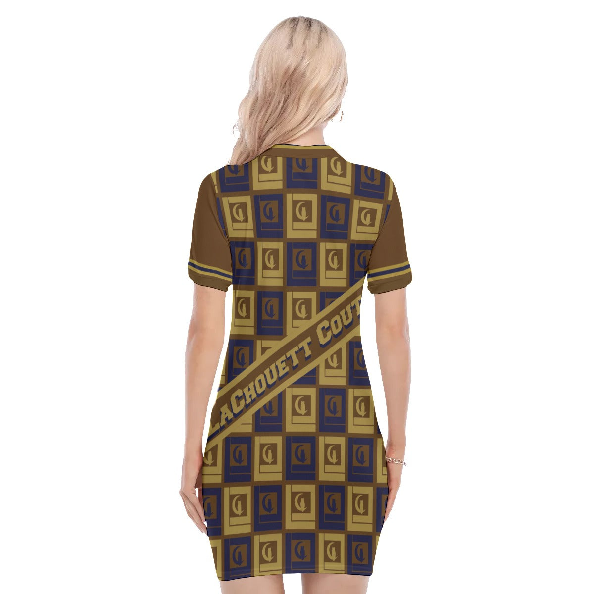 LCC VINTAGE BLB Women's Polo Collar Dress