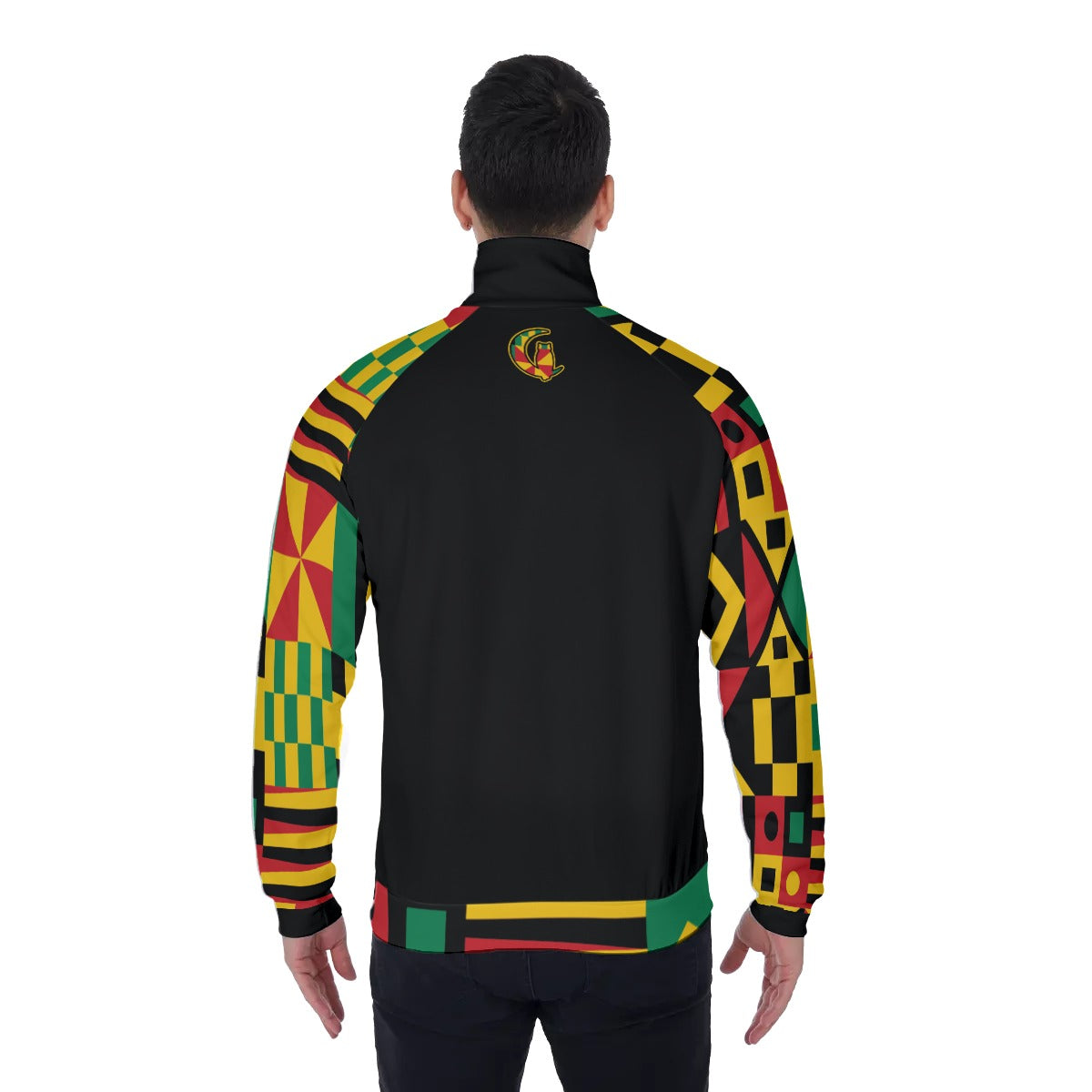 KENTE BUTAN BLC Men's Stand Collar Jacket