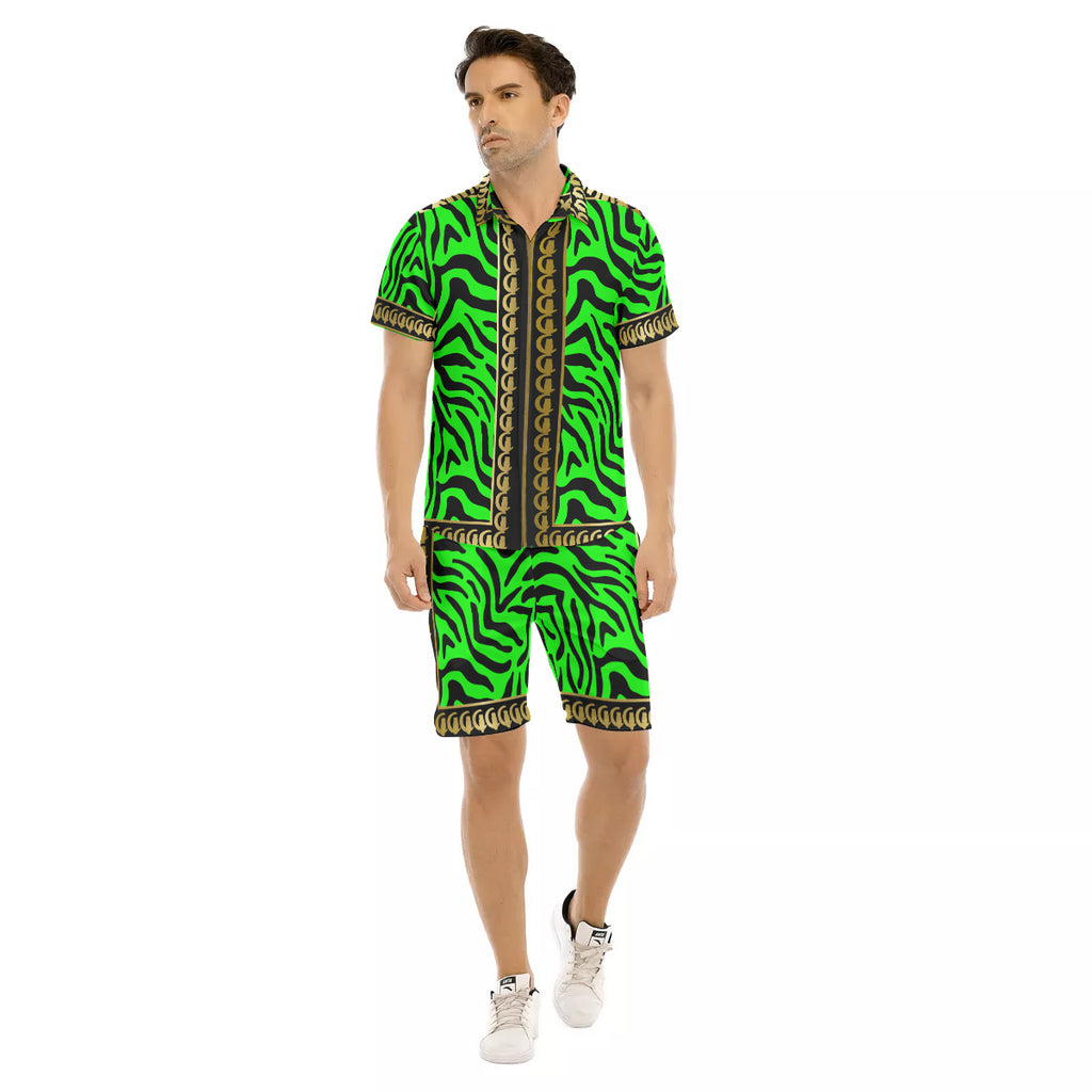 PRIVILEGE FLUO Men's Short Sleeve Shirt Sets