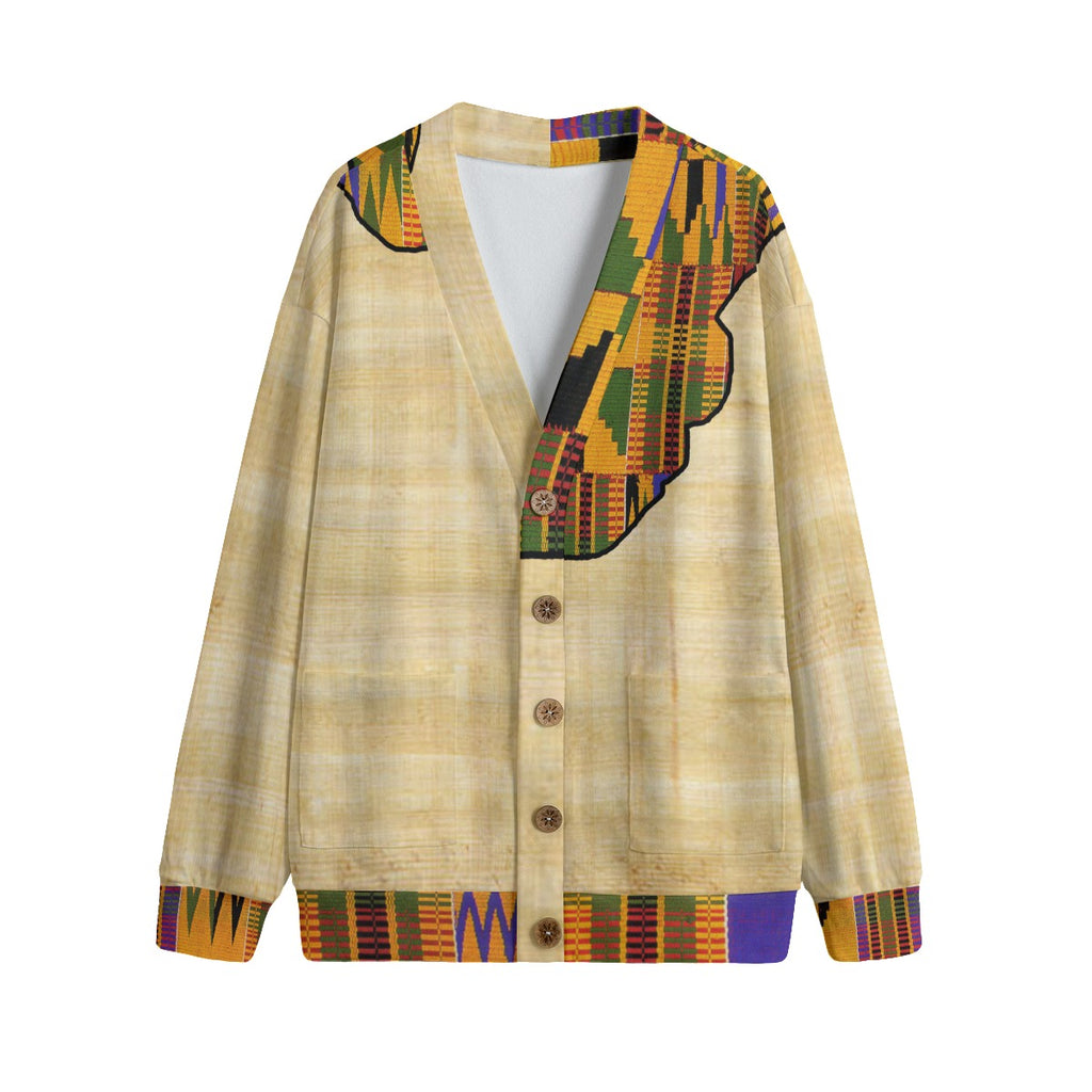 NILE VALEY Unisex V-neck Cardigan With Button Closure