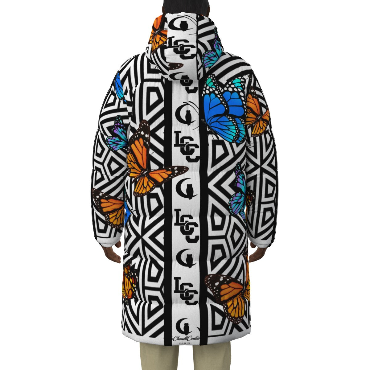 BUTTERFLY Unisex Long Down Jacket