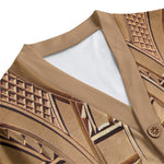 TEMBE WOOD ART Unisex V-neck Cardigan With Button Closure