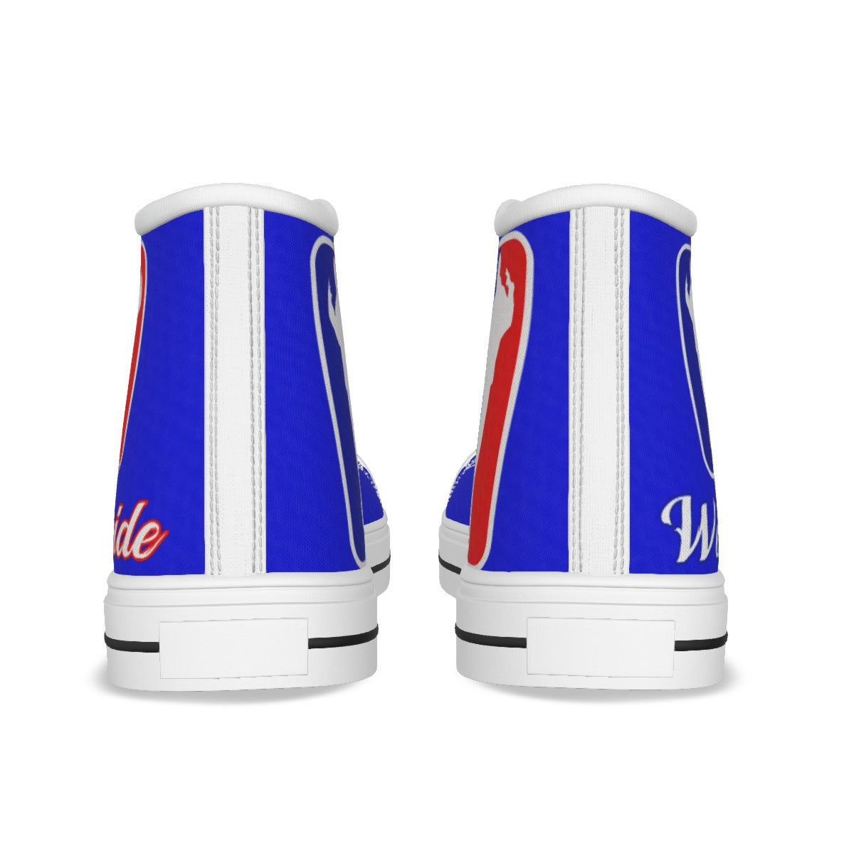 WESTSIDE BLUE Men's High Canvas Shoes