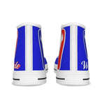 WESTSIDE BLUE Men's High Canvas Shoes