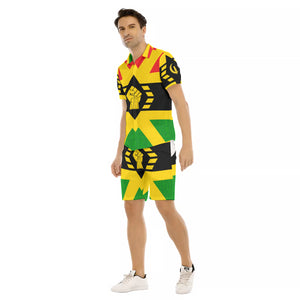 FIST UP RBG Men's Short Sleeve Shirt Sets