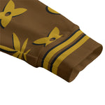 WEEDY LCC BRWNVT Unisex V-neck Cardigan With Button Closure