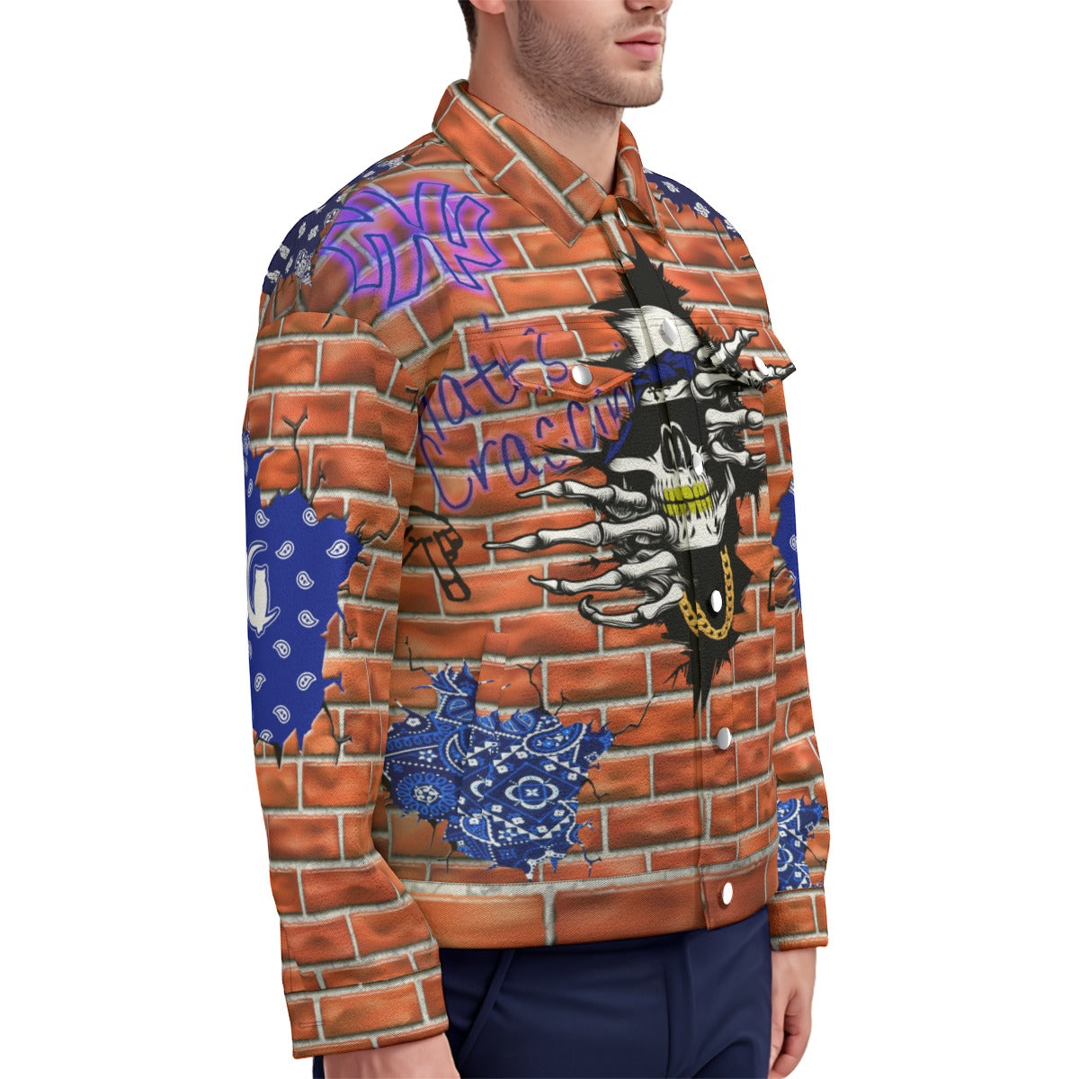 BRICCWALL SKULL Unisex Lapel Jacket