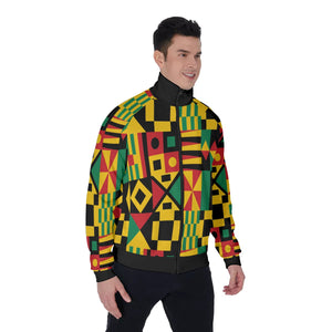 KENTE BUTAN FULLY Men's Stand Collar Jacket