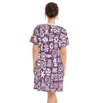 ADINKRA MXGRPS Women's Round Neck Dress
