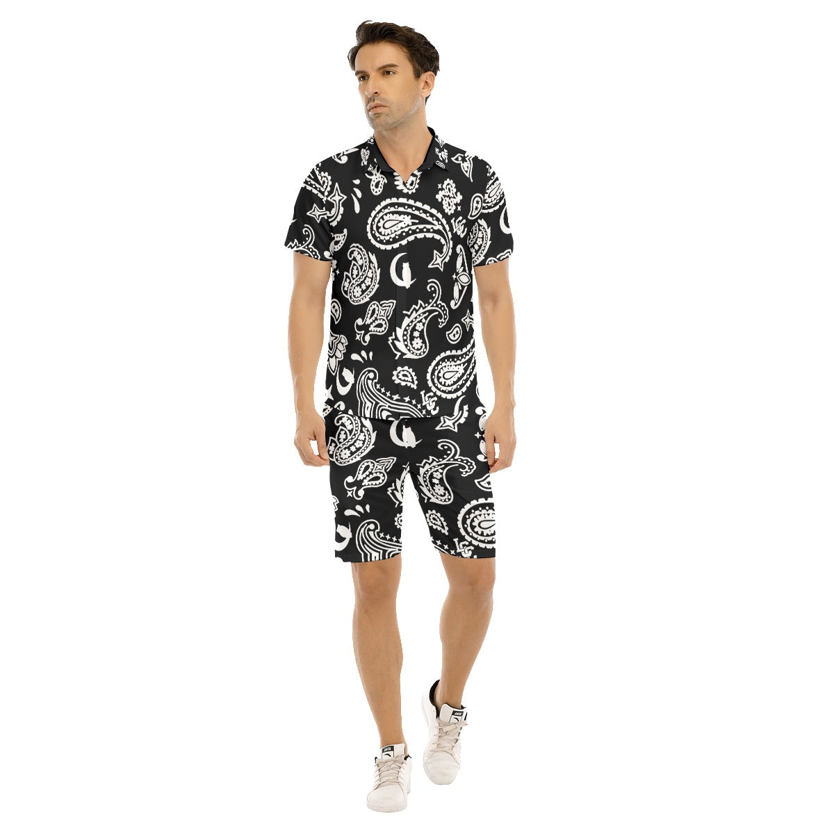 BANDANA PAISLEY BLC Men's Short Sleeve Shirt Sets