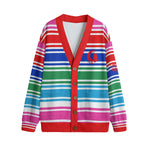 CHUCKY LCC Unisex V-neck Cardigan With Button Closure