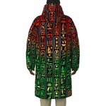 HIEROGLYPH RASTA Unisex Long Down Jacket
