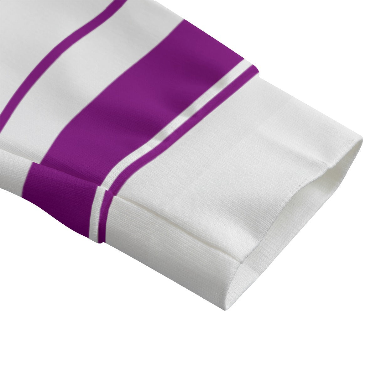 STRIPE UP GRAPES Unisex Lapel Collar Sweater