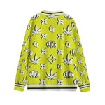 WEEDY LCC YLW Unisex V-neck Cardigan With Button Closure