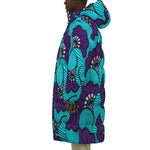 AFRIKAN FLOWER Unisex Long Down Jacket