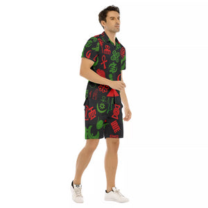 KMT WOLD FULL Men's Short Sleeve Shirt Sets