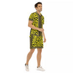 PRIVILEGE YLW Men's Short Sleeve Shirt Sets
