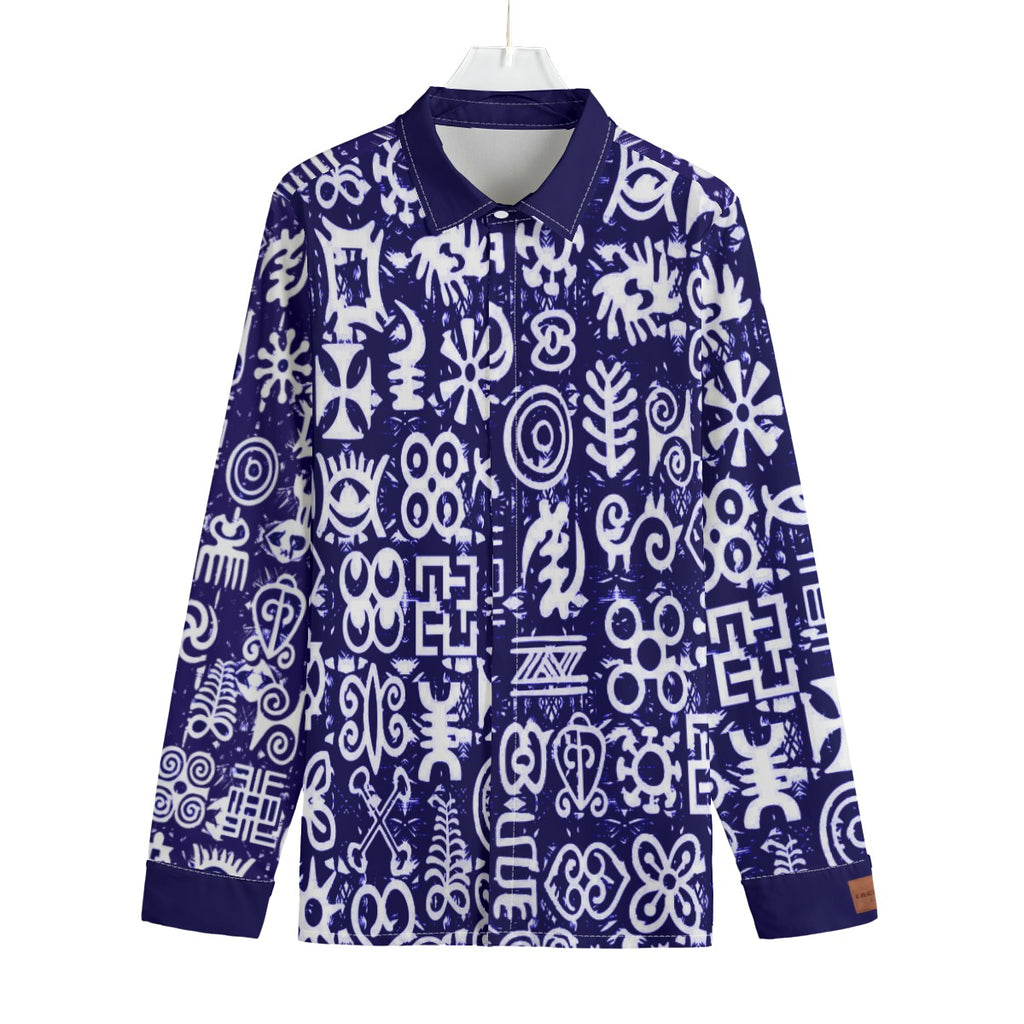 ADINKRA MXBLUE Men's Shirt Cotton poplin