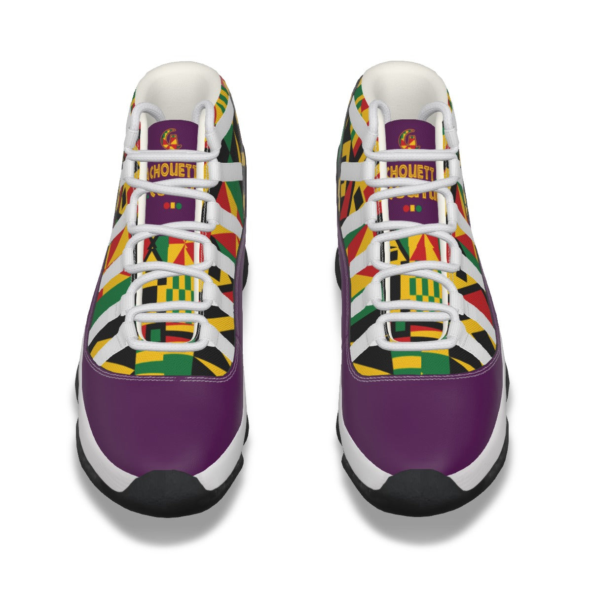 KENTE BUTAN PRPLE High Top Basketball Shoes
