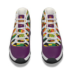 KENTE BUTAN PRPLE High Top Basketball Shoes
