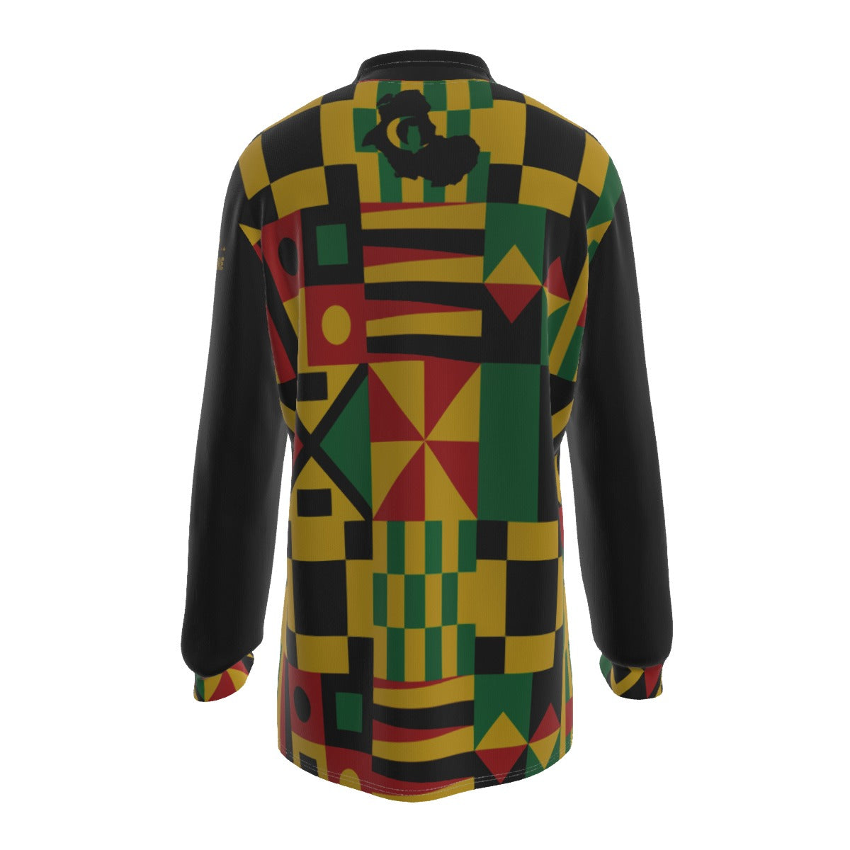 KENTE BUTAN Men's Long Sleeve Polo Shirt