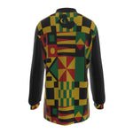 KENTE BUTAN Men's Long Sleeve Polo Shirt