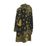 BANDANA GOLDBLC Men's Stand-up Collar Long Shirt