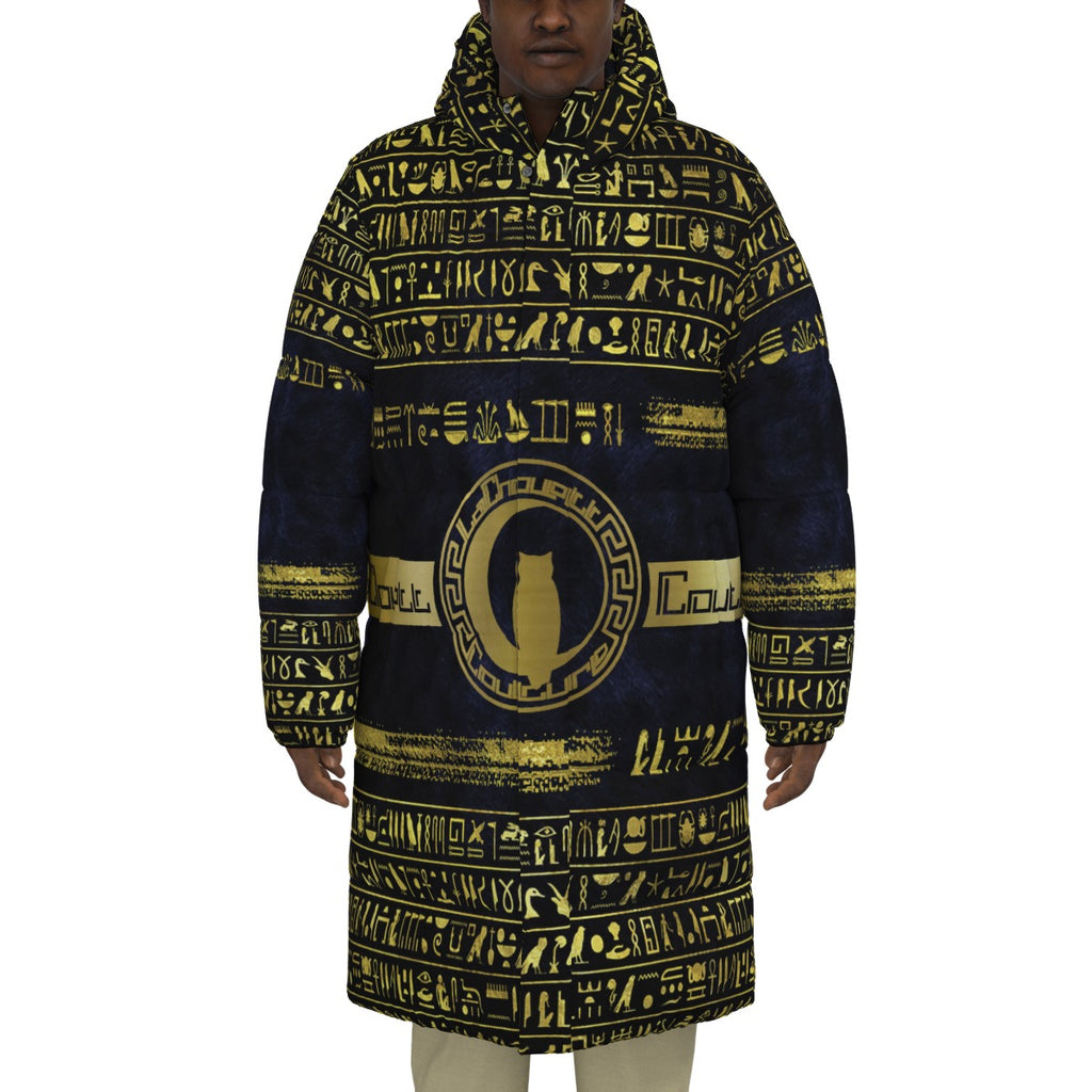 HIEROGLYPH DELUXE Unisex Long Down Jacket