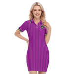 EAZY-E RUTHLESS PRPLE Women's Polo Collar Dress