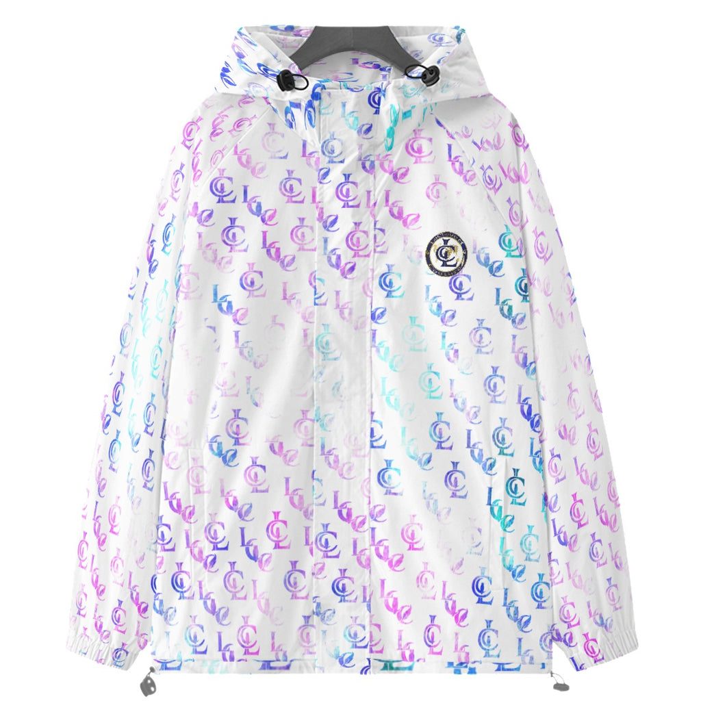 LCC NEW RICH COLORING Raglan Windbreaker With Zipper Closure