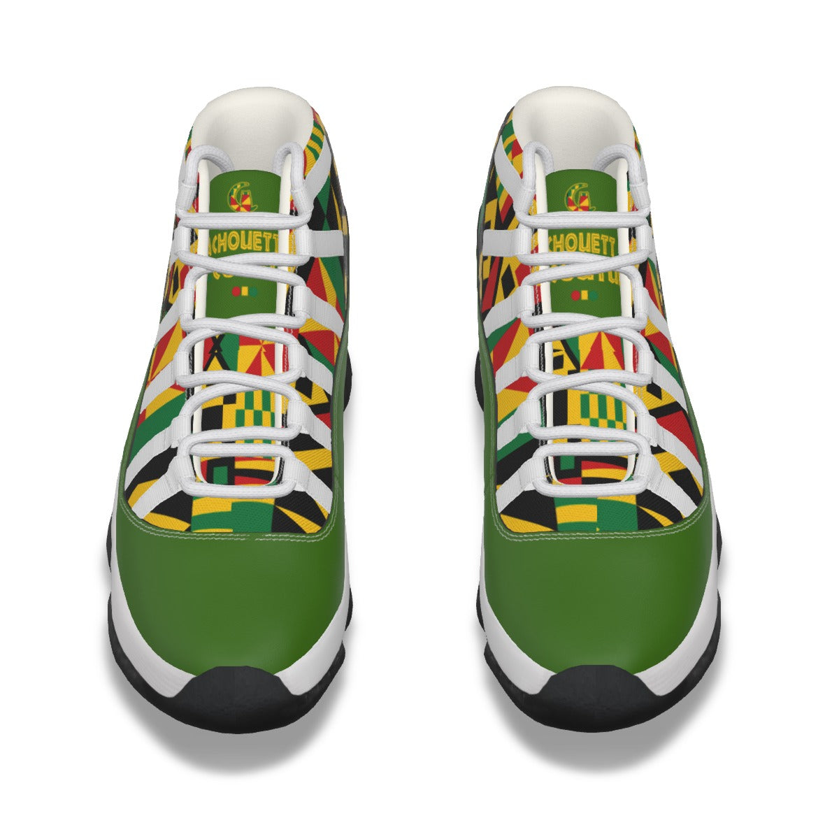 KENTE BUTAN KAKI High Top Basketball Shoes