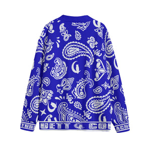 BANDANA PAISLEY Cs'UP Unisex Cardigan With Button Closure
