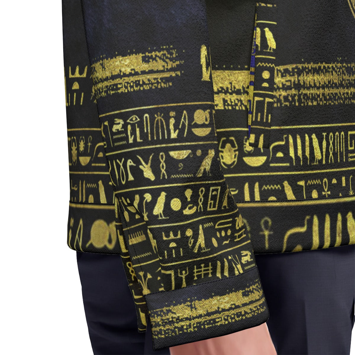 HIEROGLYPH DELUXE Unisex Lapel Jacket | Cotton