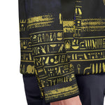 HIEROGLYPH DELUXE Unisex Lapel Jacket | Cotton
