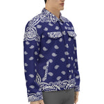 BANDANA FULLY NAVY Unisex Lapel Jacket