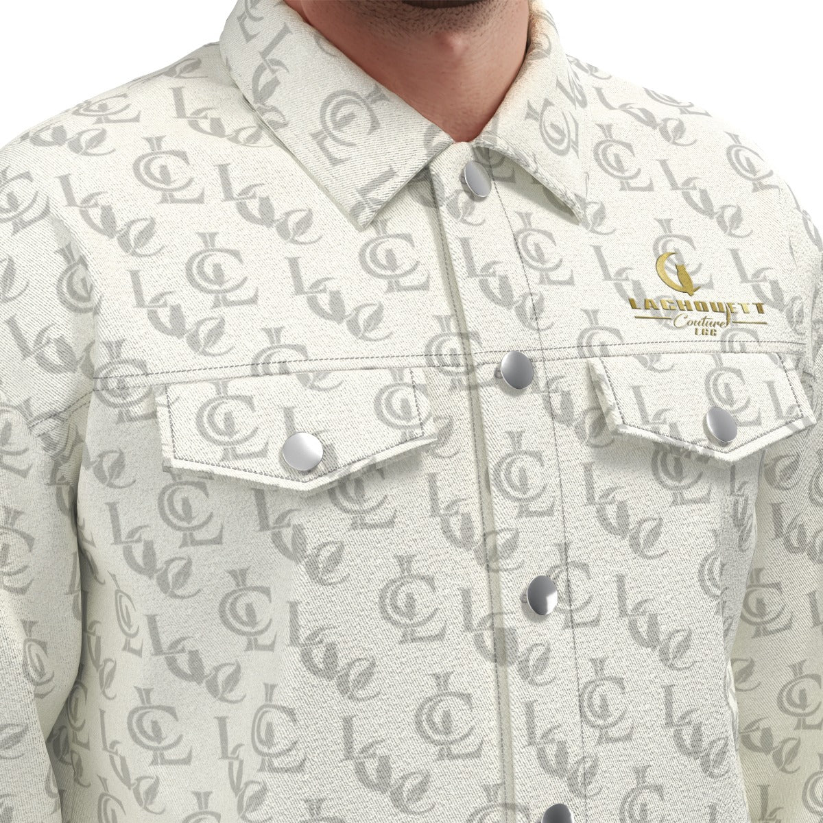 LCC WHT Unisex Lapel Jacket  Cotton