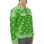 BANDANA FULLY GREEN Unisex Lapel Jacket