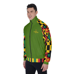 KENTE BUTAN KAKI Men's Stand Collar Jacket
