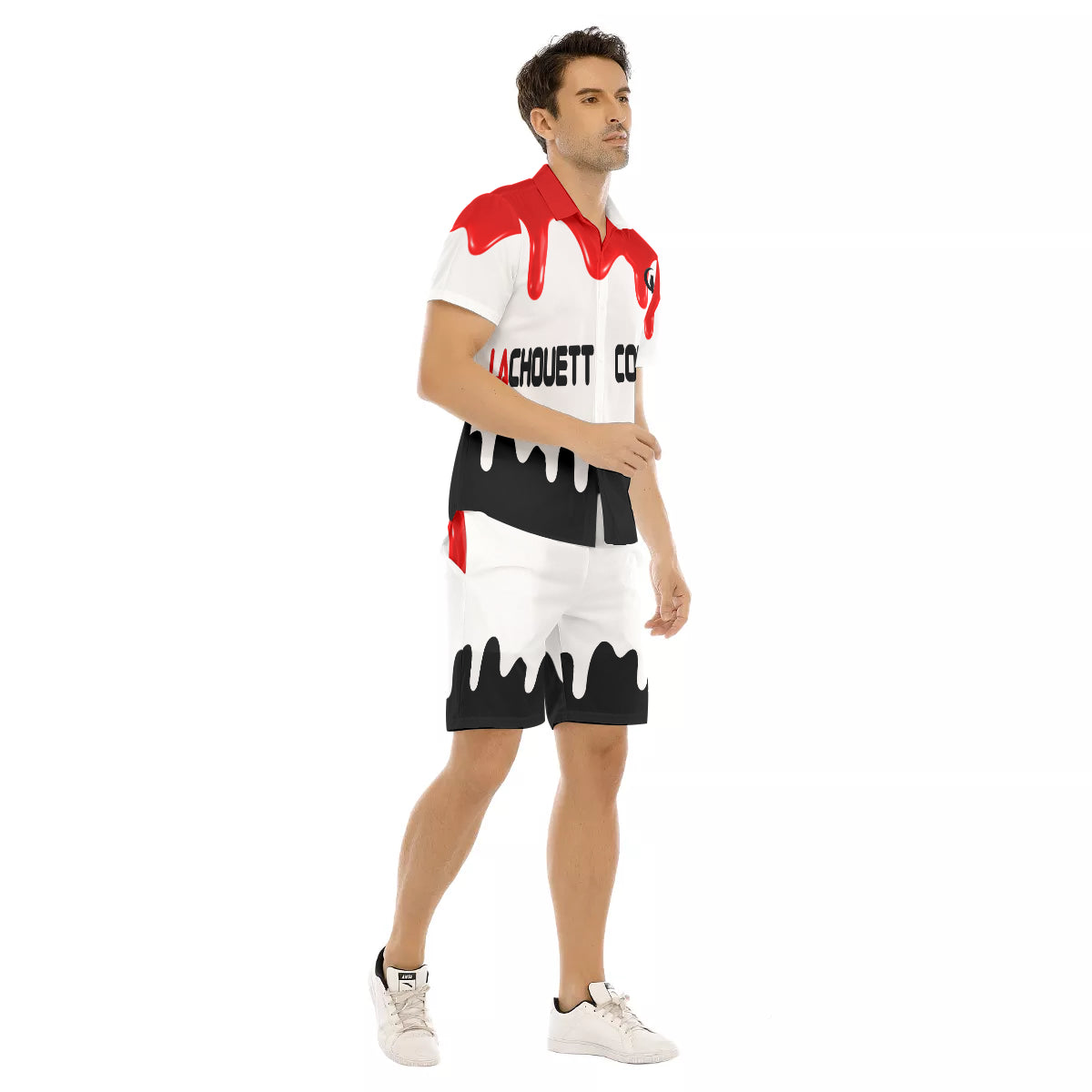 DRIPPIN RED Men's Short Sleeve Shirt Sets