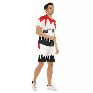 DRIPPIN RED Men's Short Sleeve Shirt Sets