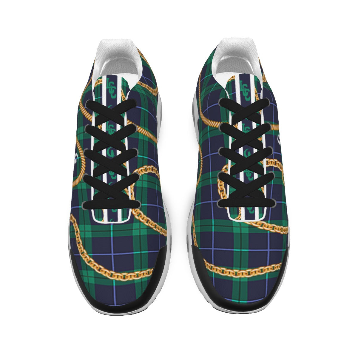 PLAID IN GOLD Men's Air Cushion Shoes