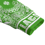 BANDANA GREEN Unisex V-neck Cardigan With Button Closure