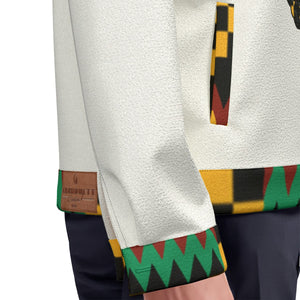 HATHOR KENTE Unisex Lapel Jacket Cotton