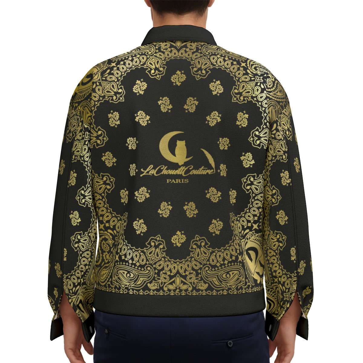 BANDANA GOLD Unisex Lapel Jacket